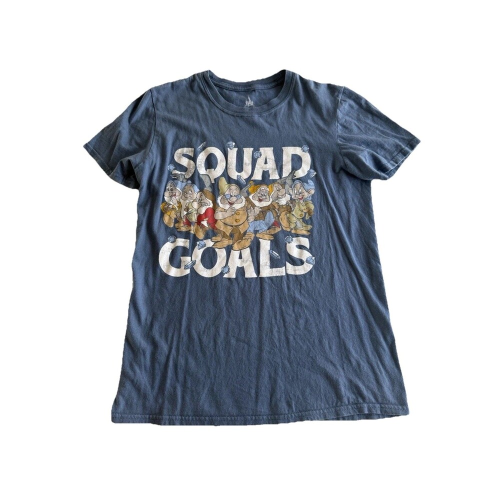 Disney Parks Authentic Seven Dwarves Squad Goals T Shirt Mens S Blue Vacation